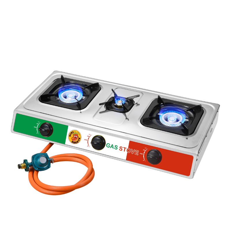 THREE BURNER STOVE OUTDOOR PROPANE GAS