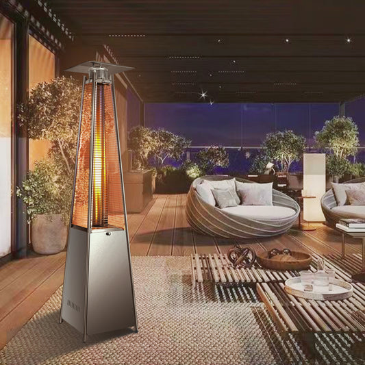 Vivicreate 42000 BTU Patio Heater, pyramid heater, glass tube fire heater
