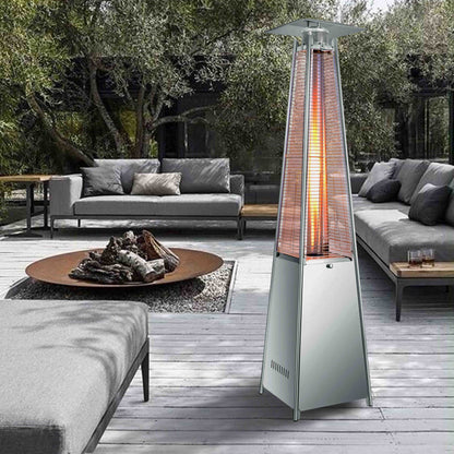 Vivicreate 42000 BTU Patio Heater, pyramid heater, glass tube fire heater