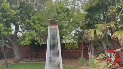 Vivicreate 42000 BTU Patio Heater, pyramid heater, glass tube fire heater